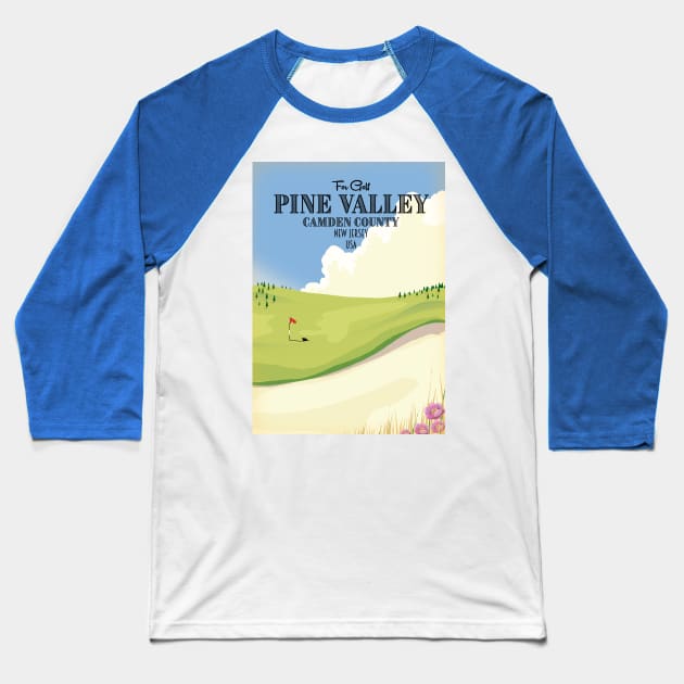 Pine Valley Camden County New Jersey USA Golf Baseball T-Shirt by nickemporium1